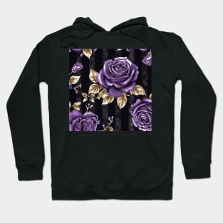 Shimmer Roses Pattern Hoodie